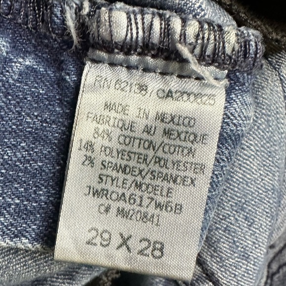 Guess Jeans Vintage 90s Womens Tapered Mid Rise Distressed 29 Medium Wash - Picture 15 of 16